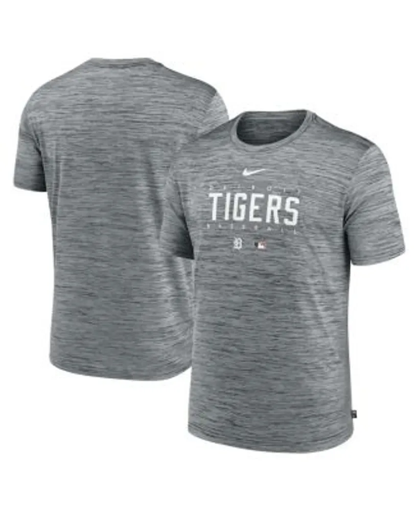 Nike Men's Heather Gray Detroit Tigers Authentic Collection Velocity  Performance Practice T-shirt