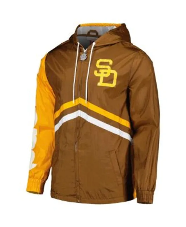 New Mitchell & Ness San Diego Padres Hoodie Brown Mens Size 2XL