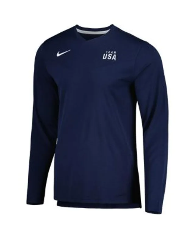 Dallas Cowboys Nike Sideline Coaches Performance Long Sleeve V-Neck T-Shirt  - Navy