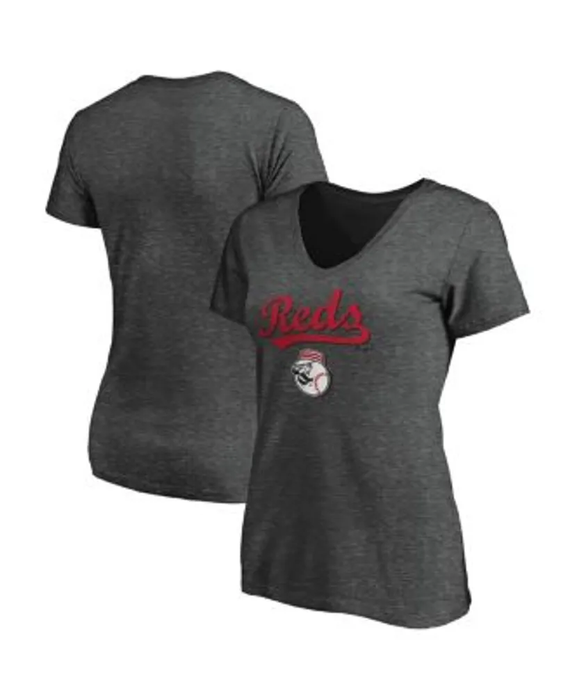 Cincinnati Reds V Neck Shirt Small Women's