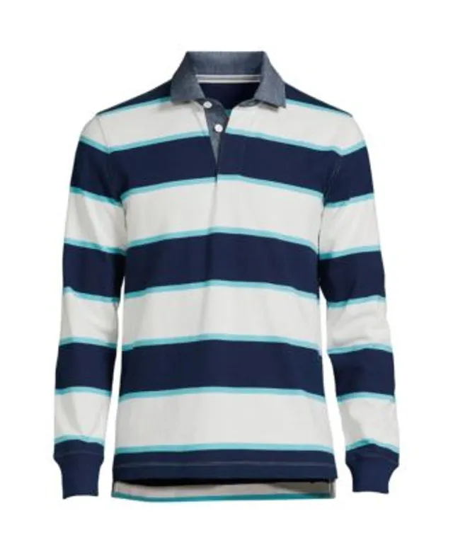 Tommy Hilfiger Men's Tommy Hilfiger Black/White Cleveland Browns Varsity  Stripe Rugby Long Sleeve Polo