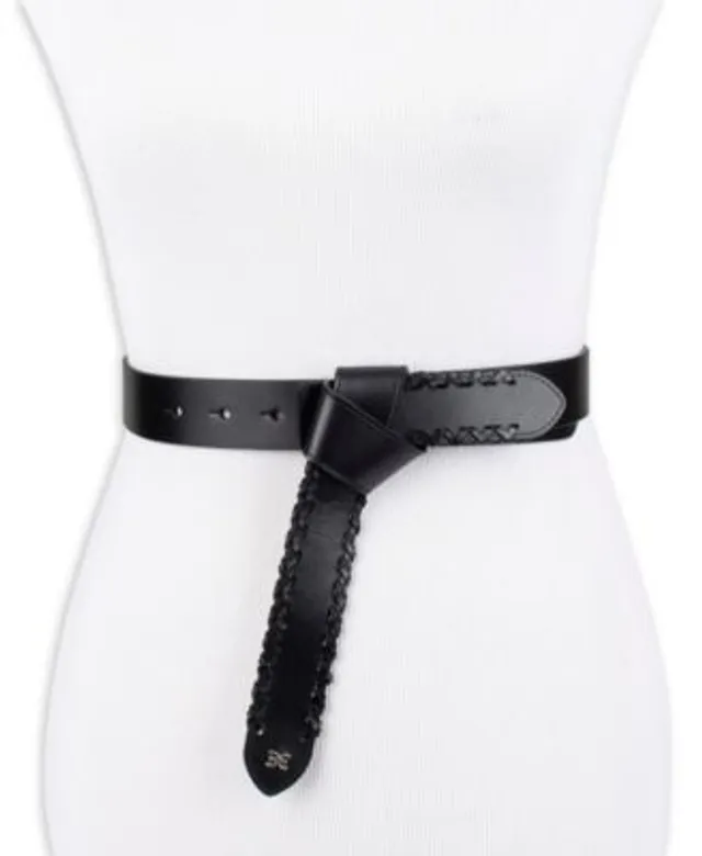 Giani Bernini Womens Size XL Logo Keeper Skinny Waist Belt Faux