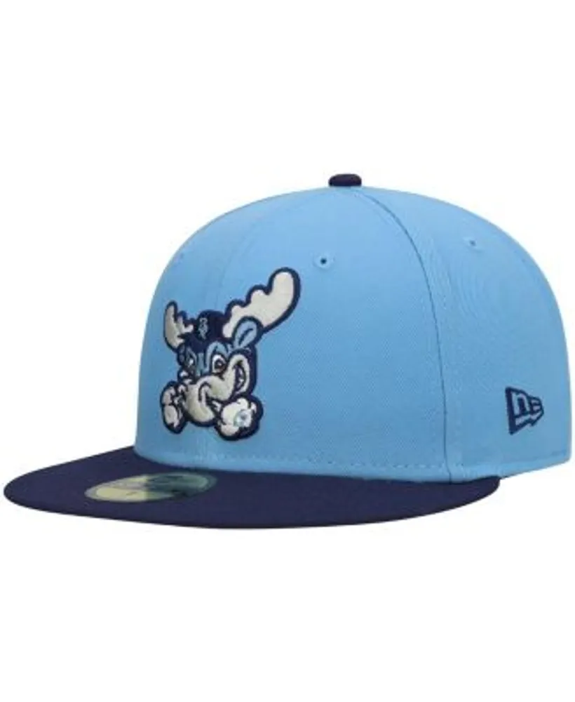 Montgomery Biscuits Official Powder Blue Fitted Hat 7 1/4