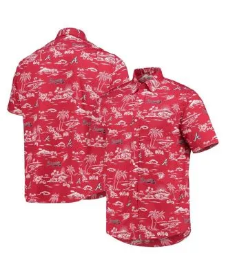 Men's Tommy Bahama Navy Atlanta Braves Baseball Bay Button-Up Shirt