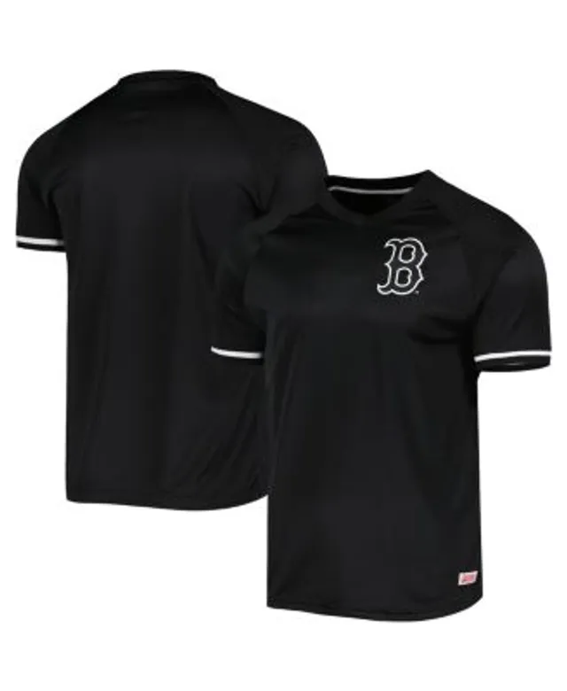 Chicago White Sox Stitches Button-Down Raglan Replica Jersey - Black