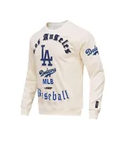 Men's San Diego Padres Pro Standard Cream Cooperstown Collection Retro Old  English Pullover Sweatshirt