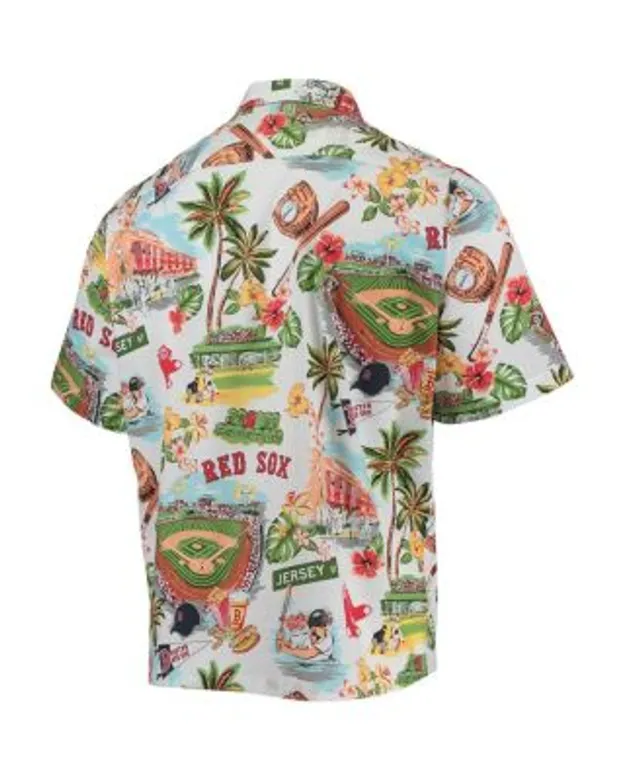 FOCO Men's Navy Boston Red Sox Floral Linen Button-Up Shirt - Macy's