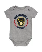 Outerstuff Newborn and Infant Boys Girls Heathered Gray Pittsburgh