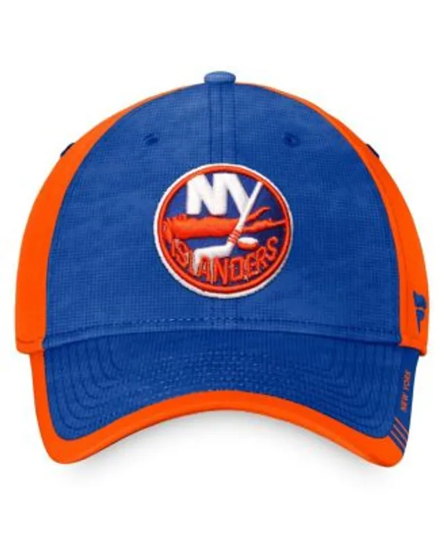 Men's New York Islanders Fanatics Branded Royal/Orange Authentic Pro Rink  Camo Flex Hat