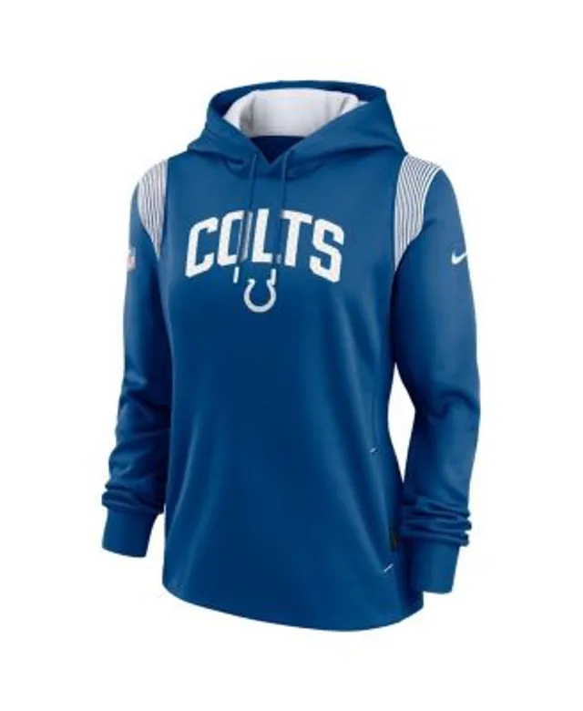 Women's Nike Royal Indianapolis Colts Sideline Stack Performance Pullover  Hoodie