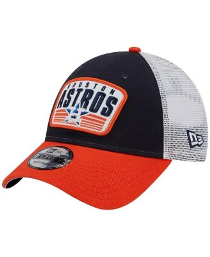 New Era Men's Navy Houston Astros Two-Tone Patch 9FORTY Snapback Hat
