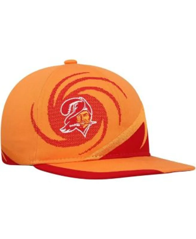 Mitchell & Ness Youth Boys and Girls Red, Orange Tampa Bay Buccaneers  Spiral Snapback Hat