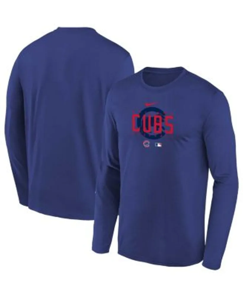 Nike Youth Boys and Girls Royal Chicago Cubs Authentic Collection Legend  Performance Long Sleeve T-shirt