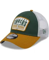 Portland Timbers New Era Team Stripes 9FORTY Trucker Snapback Hat -  White/Green