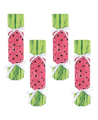 Sweet Watermelon No Snap Fruit Party Table Favors DIY Cracker Boxes 12 Ct