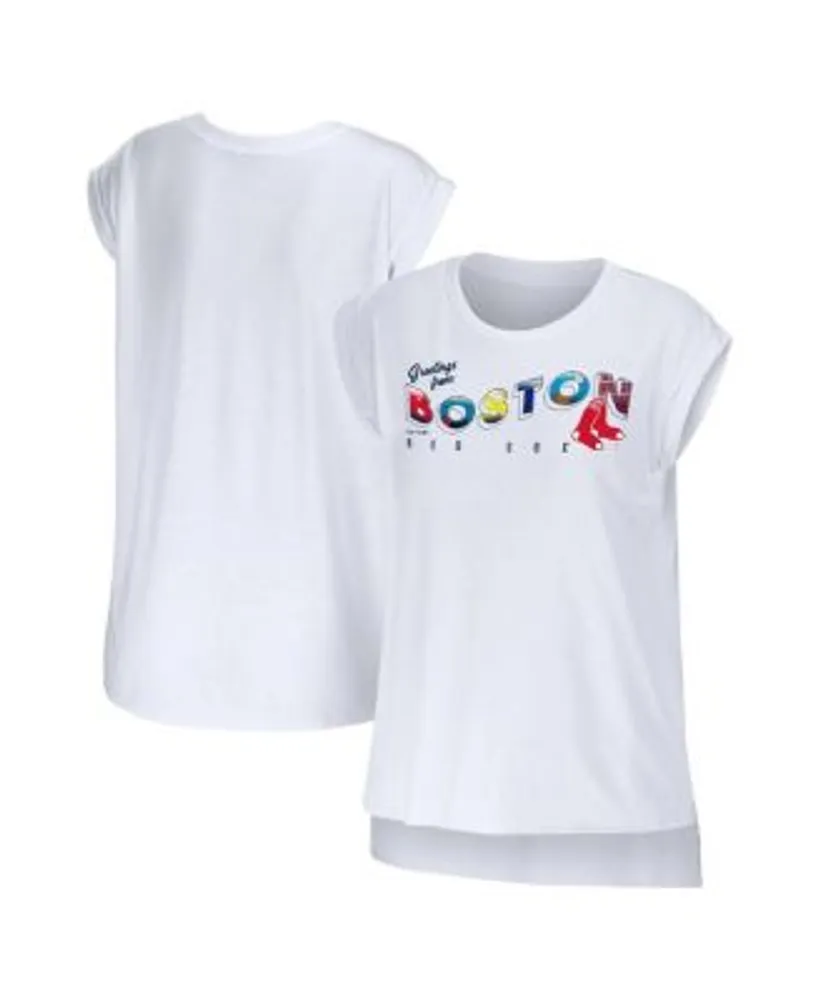 WEAR by Erin Andrews Women's White Boston Red Sox Greetings From T
