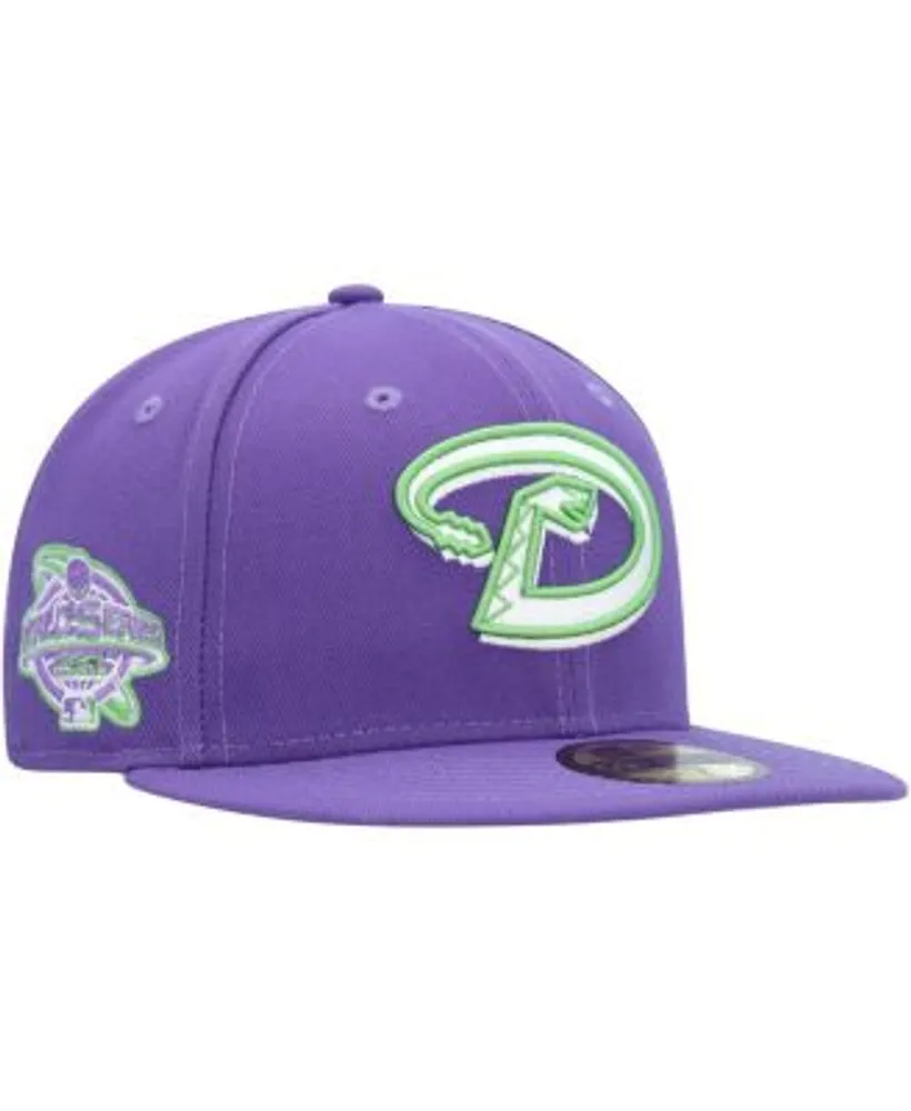 Men's New Era Purple Houston Astros Lime Side Patch 59FIFTY Fitted Hat