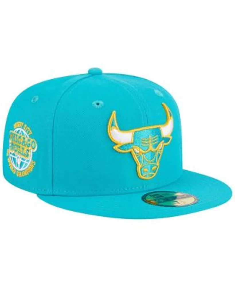 Men's Chicago Bulls New Era Black/Light Blue 2-Tone 59FIFTY Fitted Hat