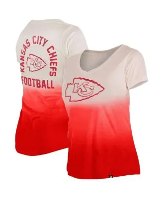 Kansas City Chiefs Starter Women's Kick Start V-Neck T-Shirt - White