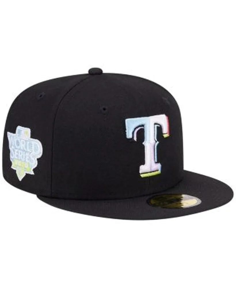 New Era Texas Rangers Black Primary Logo Basic 59FIFTY Fitted Hat