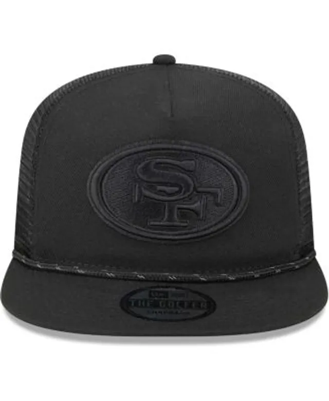 Men's New Era Black San Francisco 49ers Script Trucker 9FIFTY