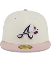 Chicago Cubs New Era Chrome Rogue 59FIFTY Fitted Hat - Cream/Pink