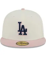 Men's New Era White/Pink Seattle Mariners Chrome Rogue 59FIFTY Fitted Hat