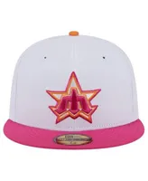 New Era Seattle Mariners White/Pink Flamingo 59FIFTY Fitted Hat