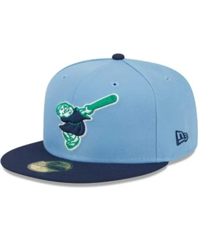 San Diego Padres New Era Green Undervisor 59FIFTY Fitted Hat - Light Blue/ Navy