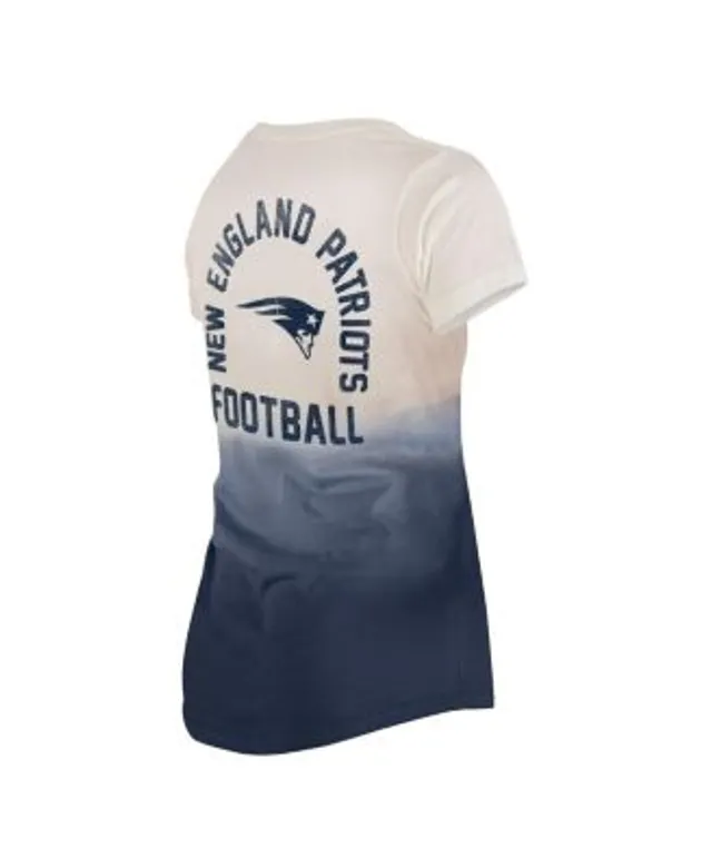 Lids New England Patriots Era Women's Dip Dye V-Neck T-Shirt - Navy