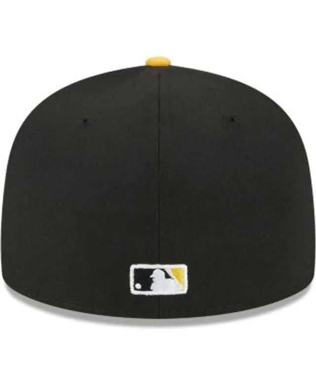 Men's New Era Black/Gold Atlanta Braves 59FIFTY Fitted Hat