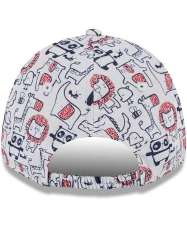 Toddler Washington Nationals New Era White Pattern 9FORTY Flex Hat