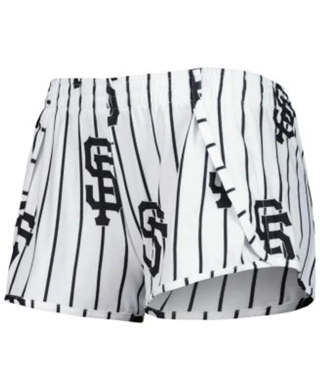 Concepts Sport Women's White San Diego Padres Reel Pinstripe Sleep Shorts