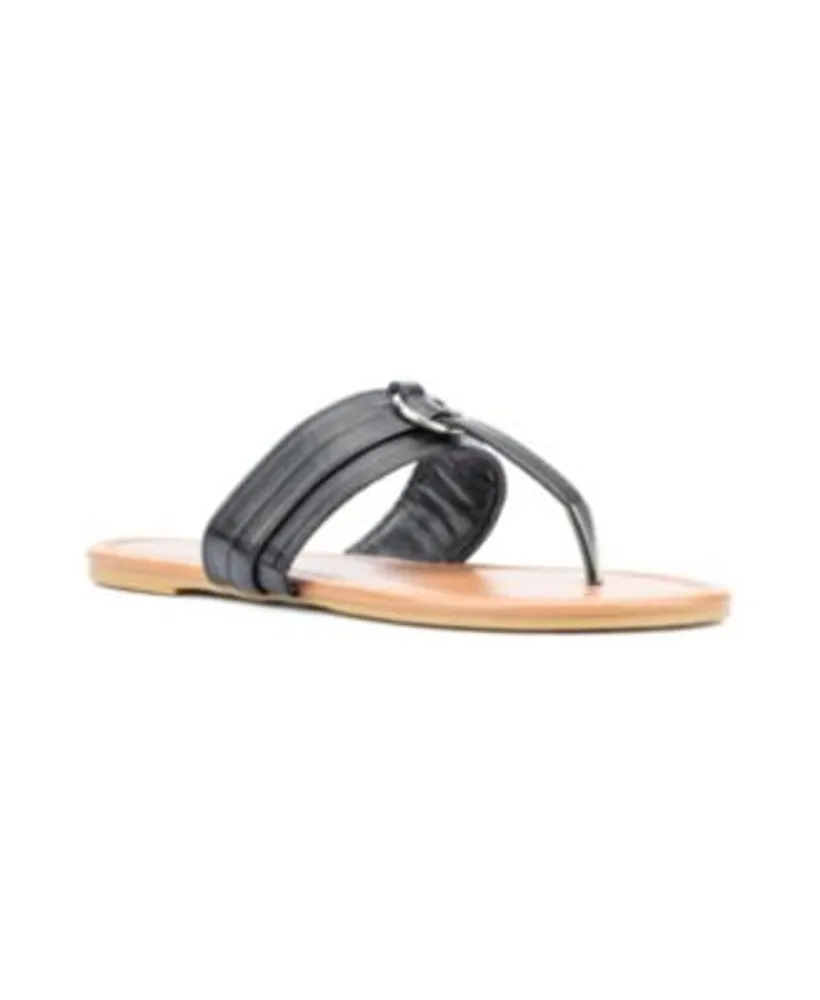 New York & Company Women's Katie T-Strap Sandals