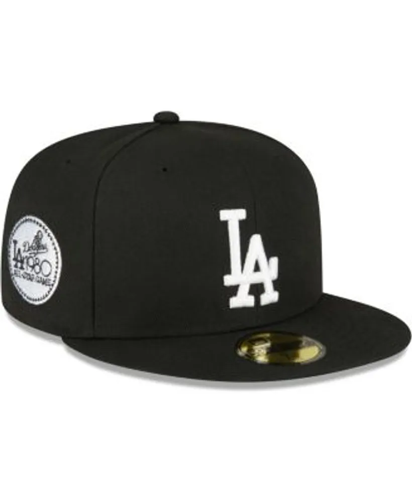 New Era Los Angeles Dodgers Black & Red 59FIFTY Fitted Cap - Macy's