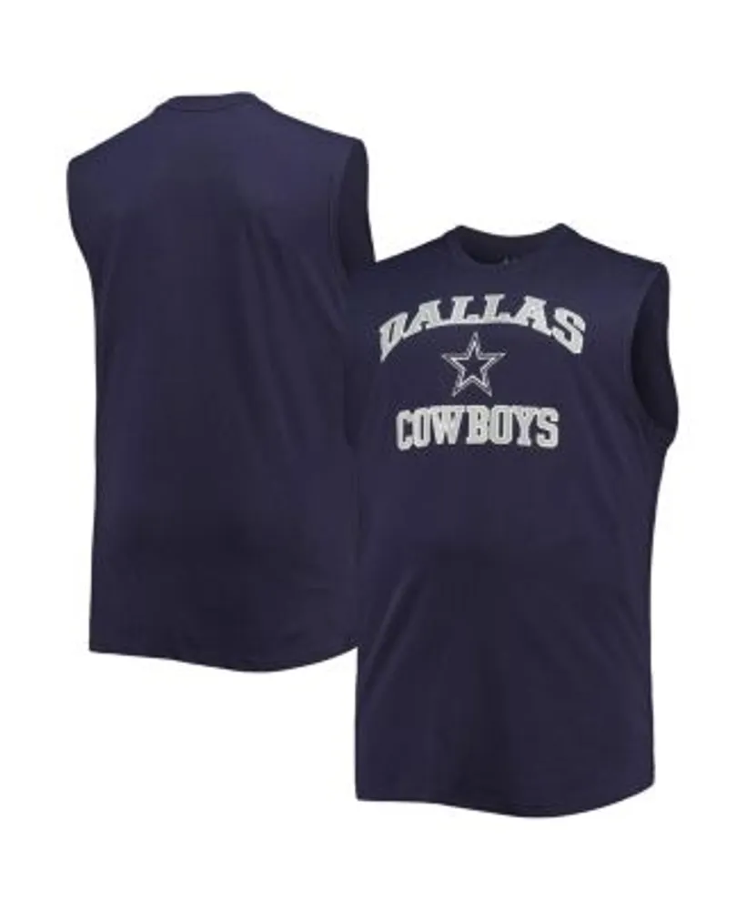 Profile Men's Navy Dallas Cowboys Big and Tall Muscle Tank Top