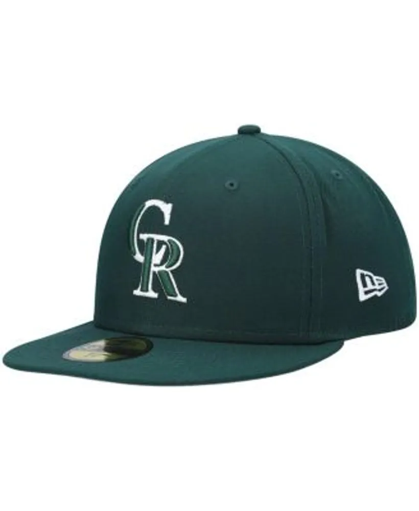 Colorado Rockies New Era White Logo 59FIFTY Fitted Hat - Green