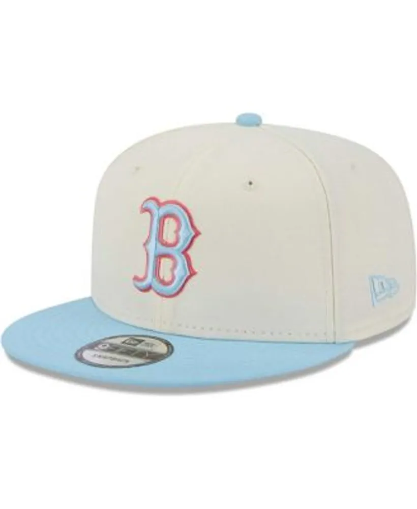 New Era Men's White and Light Blue Boston Red Sox Spring Basic Two-Tone  9FIFTY Snapback Hat