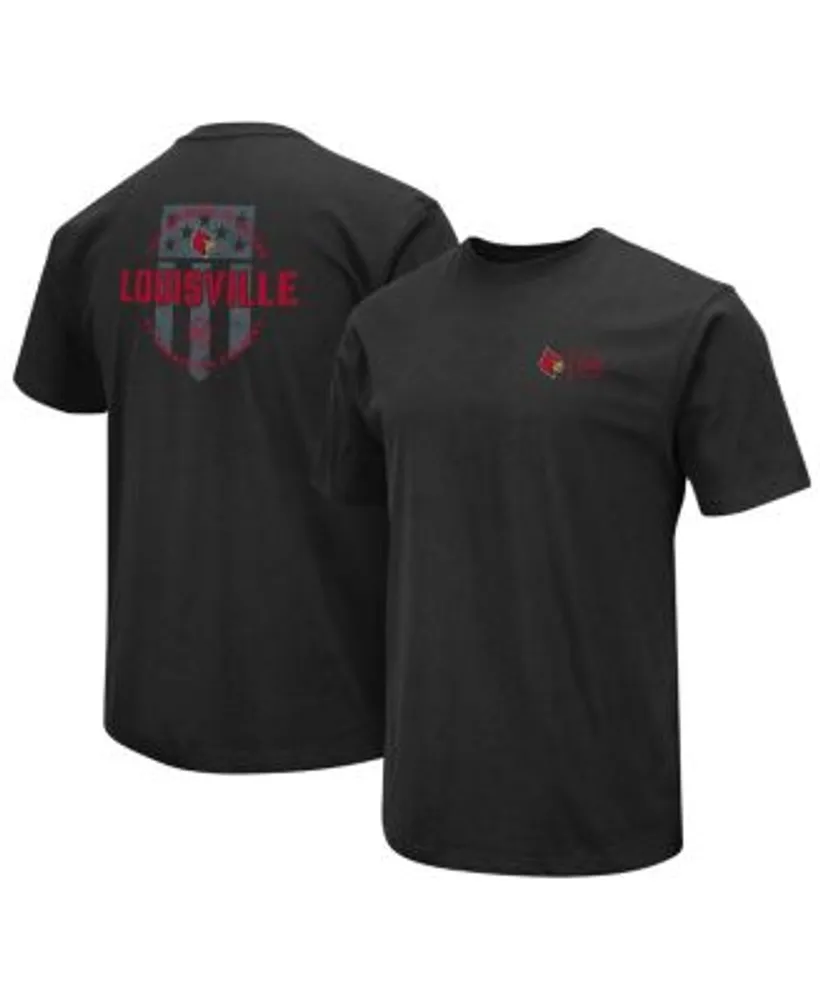 Youth Colosseum Black/Camo Louisville Cardinals OHT Military Appreciation  Raglan Long Sleeve T-Shirt
