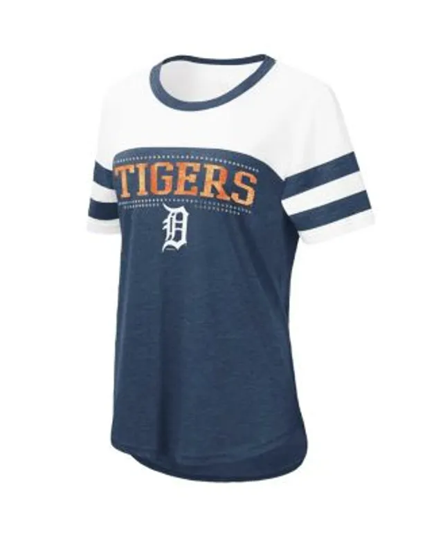 Women's Refried Apparel Navy Detroit Tigers Cropped T-Shirt