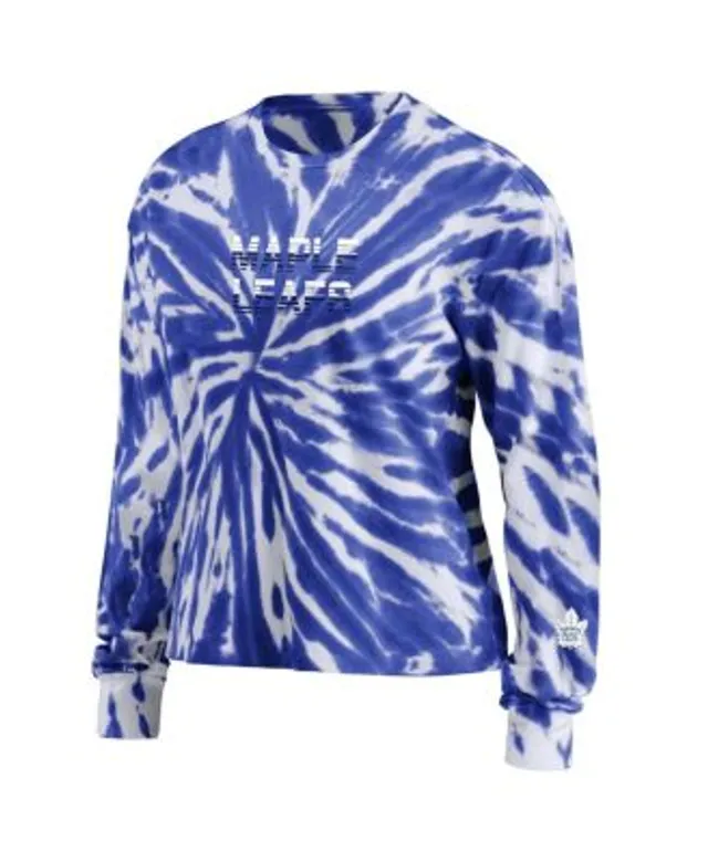 WEAR by Erin Andrews Women's Royal Toronto Blue Jays Notch Neck Tie-Dye T- shirt - Macy's