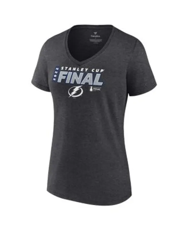 Fanatics Branded Men's Heather Gray Tampa Bay Lightning 2021 Stanley Cup Champions Locker Room T-Shirt - Heather Gray