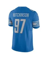 Nike Men's Aidan Hutchinson Blue Detroit Lions Vapor F.U.S.E.