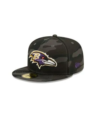 Men's New Era Black Baltimore Ravens Omaha 59FIFTY Fitted Hat