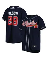 Nike Big Boys and Girls Ozzie Albies White Atlanta Braves Home Replica  Player Jersey - Macy's