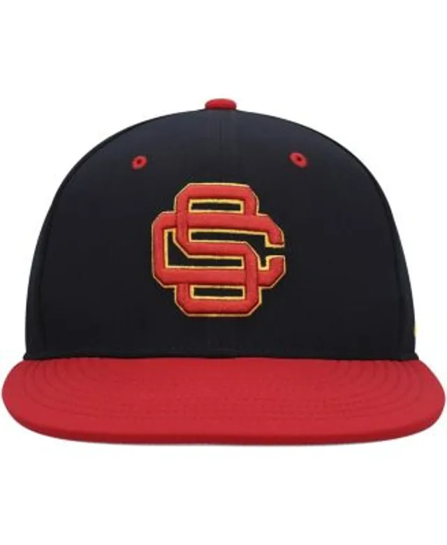 Men's Nike Gray USC Trojans Aero True Baseball Performance Fitted Hat