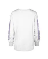 Miami Heat '47 Women's 2021/22 City Edition Call Up Parkway Long Sleeve T- Shirt - White