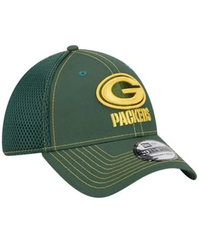 New Era Men's White Green Bay Packers Omaha Low Profile 59FIFTY Fitted Hat