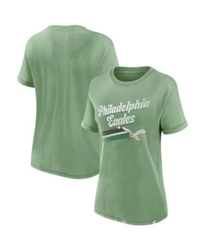 47 Brand / Women's Philadelphia Eagles White Long Sleeve Raglan T-Shirt