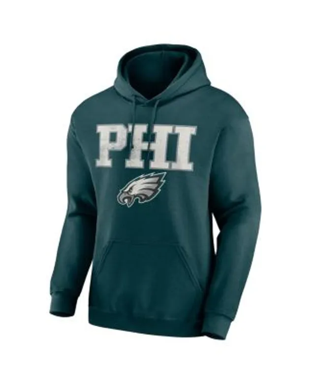 Men's Philadelphia Eagles Fanatics Branded Heathered Gray/Midnight Green By  Design Raglan Pullover Hoodie